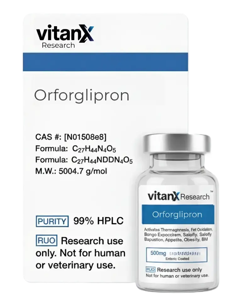 Vitanx Research Orforglipron bottle